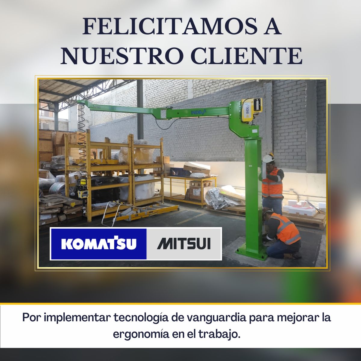 komatsu mitsui implementa tecnologia de vanguardia para mejorar la ergonomia en el trabajo